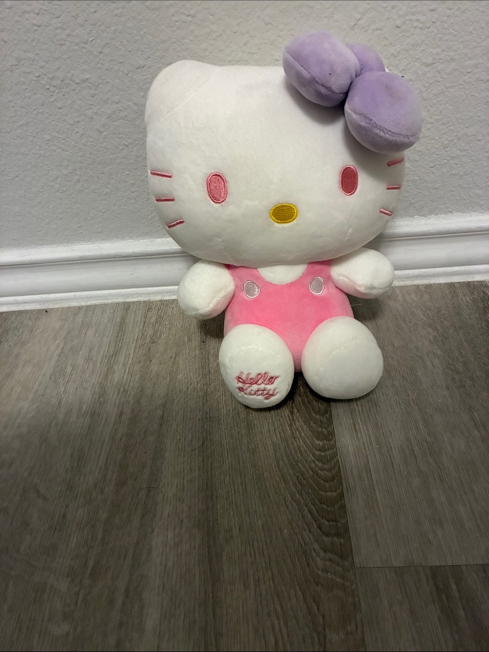 Hello Kitty Plush by Hello Kitty - White, Pink & Lavender Bow